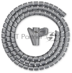 Кабельный органайзер Buro Spiral Hose 15x1500мм Silver
