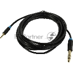 Кабель Vention аудио Jack 6,5 мм M/3,5 M - 3 м