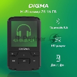 Плеер Hi-Fi Flash Digma Z5 BT 16Gb черный/1.54"/FM/microSD/microSDHC/clip