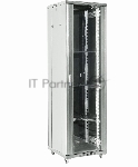 Напольный шкаф Rexant RAL 7035 19" 32U 600×600×1609 (ШxГxВ), дверь стекло, металлическая задняя дверь, боковые съемные стенки