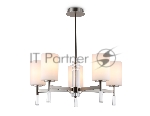 Люстра Ambrella light LH56251/5 SN/FR никель/белый матовый E27/5 max 60W D600*590