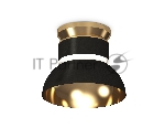 Светильник Ambrella Light XS8102061 SBK/PYG/CL черный песок/золото желтое полированное/прозрачный GX53 (N8909, C8102, N8145)