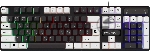 Клавиатура проводная Defender Dark Knight GK-077, USB, черный/белый