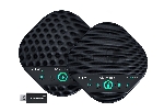 Спикерфон Infobit [iSpeaker M600] Комплект беспроводных всенаправленных спикерфонов, 5,8G, 5-метровый захват на 360 градусов, можно объеденить в каскад до 2х штук. Для помещений до 100 квадратных метров и 30 человек.