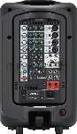 Система звукоусиления Yamaha STAGEPAS400BT портативная, 400 Вт, 2 х 8"+1", 8-канальный микшер (4 моно/линейных входа + 4 моно/2 стерео линейных входа), Входы Hi-Z (с высоким сопротивлением), Bluetooth, вид 3
