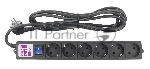 Фильтр-удлинитель PC 3м 6р, черн. 16А, SPG6-B1