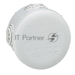 Plexo Коробка IP55, круглая, 70х45 мм, 4 ввода