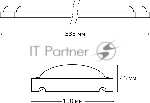 Светильник линейный Gauss WLF-4 18W 1520lm 4000K 185-265V IP20 585x120x46мм сталь LED 1/12