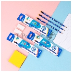 Карандаш чернографитный Deli EC016-2B U-Touch 2B, трехгранный, (12шт) ластик, вид 8
