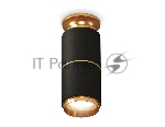 Светильник Ambrella Light XS6302240 SBK/PYG черный песок/золото желтое полированное MR16 GU5.3 (N6905, C6302, A2062, N6124)