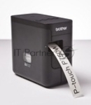 Принтер для наклеек Brother P-Touch PT-P750W (ленты TZe, HSe 3,5/6/9/12/18/24 мм, 30 мм/с, 180х360т/д, автообрез. с полуобрезкой, печать ШК, USB2.0, WiFi, NFC, Wi-Fi Direct, БП, USB-кабель, ПО, лента 24мм/4м, замена PT-2430PC)