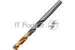 Сверло спиральное по металлу Denzel 6 x 93мм, Р6М5, Golden Tip