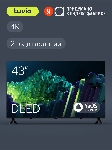Телевизор Tuvio 43” 4К ULTRA HD DLED Frameless на платформе YaOS, TD43UFBHH13, черный