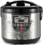 Мультиварка Sakura SA-7753B 5 л, 800 Вт, функция "Мультиповар", 10 автоматических и 27 программ ручной настройки, LED дисплей, отсрочка старта до 24 часов, функция поддержания температуры до 24 часов, в комплекте 4 аксессуара (мерный стакан, черпак, ложка и контейнер для приготовления