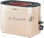 Тостер Bosch TAT2M127 бежевый, 950 Вт, 2 слота