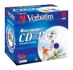 Диск CD-R Verbatim Printable Surface, 700Mb 80 min 52-x (Jewel Case, 10шт.) 43325