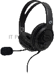 Наушники с микрофоном Оклик HS-M400 черный 1.8м накладные оголовье (1532019)