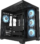 Компьютерный корпус без блока питания PCCooler C3T700 ARGB BK, Midi-Tower, TG, 4x120мм ARGB, 1xUSB-A 3.0 + 1xUSB-A 2.0 + 1xUSB-C, ATX, mATX, mITX черный
