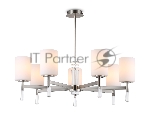 Люстра Ambrella light LH56253/7 SN/FR никель/белый матовый E27/7 max 60W D750*590
