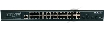 Коммутатор OSNOVO SW-8244/L(400W), 24×1 Гбит/с PoE + 4×1 Гбит/с Комбо (RJ45/SFP), управляемый, вид 3