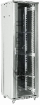 Напольный шкаф Rexant RAL 7035 19" 42U 600×800×2054 (ШxГxВ), дверь стекло, металлическая задняя дверь, боковые съемные стенки