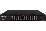 Коммутатор Falcon Eye FE-16FPG2S1, 16×100 Мбит/с PoE + 2×1 Гбит/с Uplink, неуправляемый