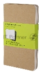 Блокнот Moleskine CAHIER JOURNAL QP413 Pocket 90x140мм обложка картон 64стр. нелинованный бежевый (3шт)