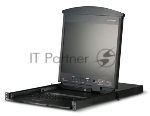 Квм консоль ATEN 8P CAT5 HIGH DENSITY DUAL RAIL LCD OVER