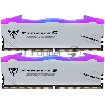Оперативная память Patriot Viper Xtreme 5, DDR5, 48GB (2x24GB), 6000MHz, CL30, DIMM, с радиаторами, RGB, серебристый