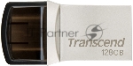 Флешка USB Transcend JetFlash 890S (TS128GJF890S), 128Gb, USB 3.1/Type-C, R/W 70/25, темно-серый, вид 4