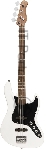 Бас-гитара STAGG SBJ-30 WHB 4-х струнная форма Jazz Bass, корпус павловния, гриф клен, накладка грифа палисандр, 20 ладов, мензура 867 мм, колки никелированные, бридж JB Classic, звукосниматели 2xJB, регуляторы 2x громкости, 1x тона, цвет белый