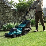 Газонокосилка аккумуляторная Makita LM004GM103, 40 В, 0 Ач, вид 18