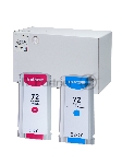 Комплект картриджей Sakura C9372A, C9371A (№72 Magenta/Cyan) для HP, пурпурный/голубой