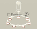 Светильник Ambrella light XR92031503/7 SWH/PPG белый песок/золото розовое полированное GX53 (A9203, C9236, N8126)