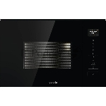 Встраиваемая микроволновая печь Gorenje BM201SG3BG, 20 л, 5 уровней мощности, 8 автопрограмм, сенсорное управление, дисплей, гриль, поворотный стол, AquaClean, автоменю черный