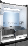 Холодильник Weissgauff WCD 450 Bru Steel Glass NoFrost Inverter матовая сталь трехкамерный 287/163л морозилка снизу, No Frost, Side by Side, вид 38