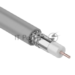 Кабель коаксиальный Rexant RG-8X, 50 Ом, CCS/Al/Al, 75%, бухта 100 м, серый