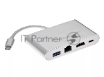 Кабель-адаптер USB3.1 Type-CM-->HDMI+USB3.0+RJ45+PD charging VCOM