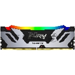 Оперативная память Kingston Fury Renegade, DDR5, 48Gb (1x48GB), 6400MHz, CL32, DIMM, с радиатором, RGB, серебристый/черный