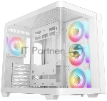 Корпус DeepCool CG530U 4F White, Midi-Tower, белый, 4 x 120 мм