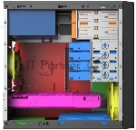 Корпус с блоком питания 600Вт Case Foxline FL-733R, mATX, 2x5.25EXT, 2x3.5EXT, 5x3.5INT, 2xUSB3.0, 2xUSB2.0, HDA, w/o FAN, w/600W ATX PSU, w/1.2m EU pwr cord