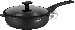 Сотейник Rondell Weiser RDA-1553, 28 см, с крышкой, черный