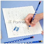 Карандаш чернографитный Deli EC016-2B U-Touch 2B, трехгранный, (12шт) ластик, вид 6