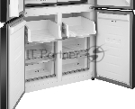 Холодильник Weissgauff WCD 450 Bru Steel Glass NoFrost Inverter матовая сталь трехкамерный 287/163л морозилка снизу, No Frost, Side by Side, вид 36