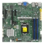 Материнская плата Supermicro X12SCZ-F-B Socket LGA1200 Intel W480E 4DDR4 ECC/DDR4 MicroATX
