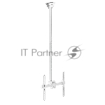 Кронштейн для телевизора Arm Media LCD-1700 белый, 26"-65" макс. 55 кг, потолочный, наклон