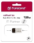 Флешка USB Transcend JetFlash 890S (TS128GJF890S), 128Gb, USB 3.1/Type-C, R/W 70/25, темно-серый, вид 10