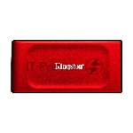 Внешний SSD Kingston XS1000, 2TB, USB 3.2 Gen 2 Type-C, R/W 1050/1000, красный