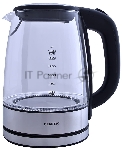 Электрочайник Centek CT-0030 черный, 1.7 л, 2200 Вт, скрытый нагревательный элемент