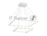 Подвесной светодиодный светильник Ambrella light FL5595/2+8 WH белый 60W 3000K/4200K/6400K 600*600*1300 (без ПДУ)